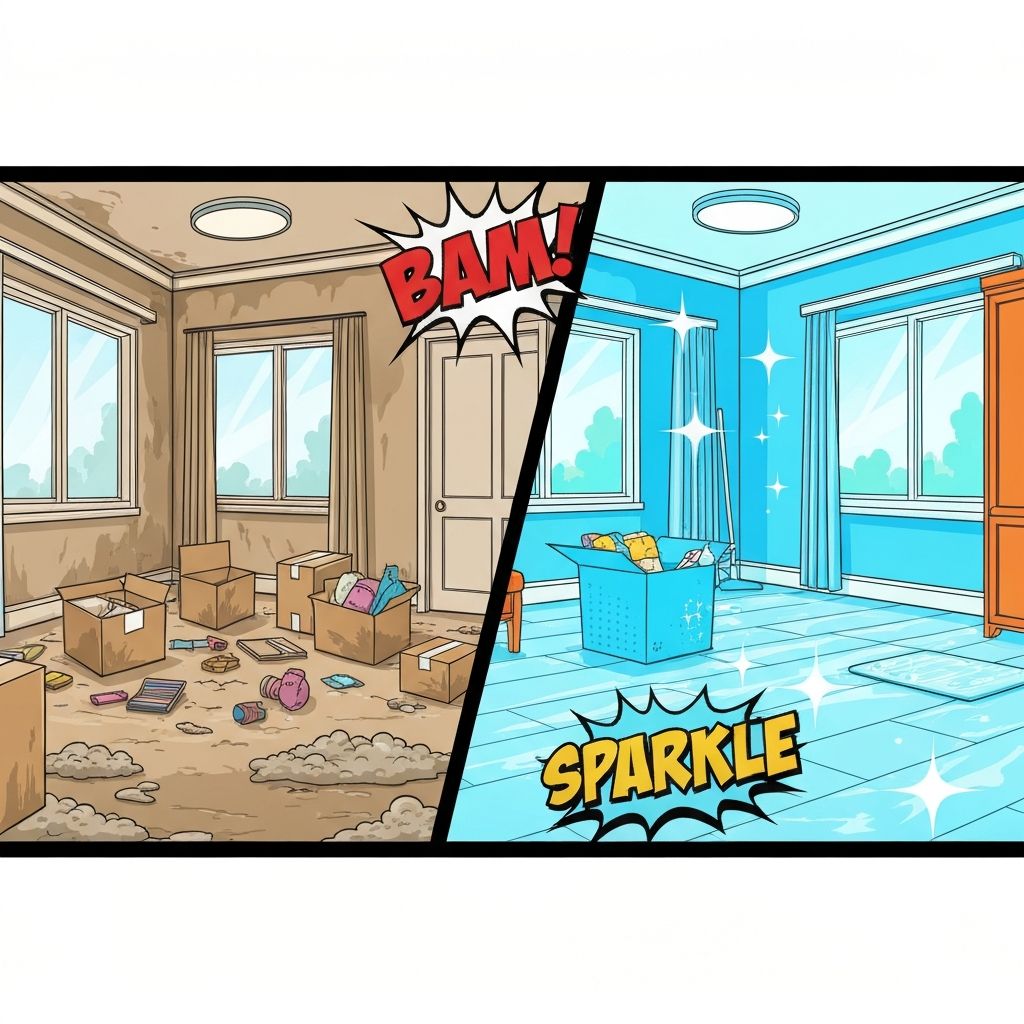 이사 청소 전후 비교 - 마징가클린